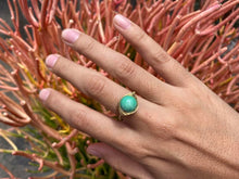Load image into Gallery viewer, Turquoise Wire Wrapped Ring