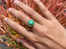 Load image into Gallery viewer, Turquoise Wire Wrapped Ring