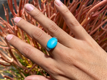 Load image into Gallery viewer, Turquoise Wire Wrapped Ring
