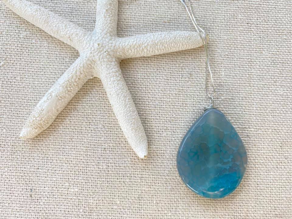 Blue Agate necklace