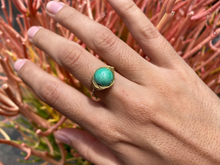 Load image into Gallery viewer, Turquoise Wire Wrapped Ring
