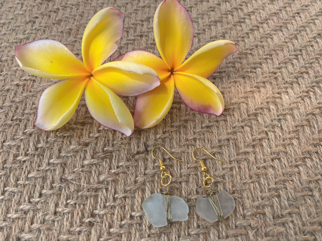 Seaglass earrings