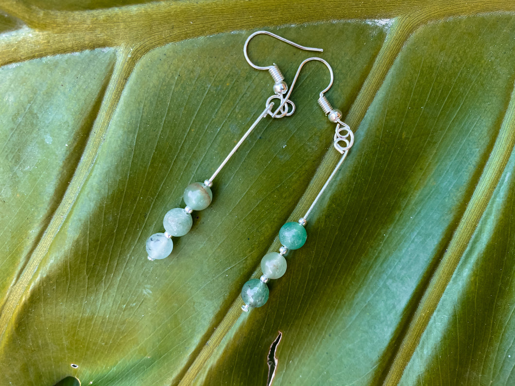 Jade earrings