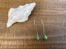 Load image into Gallery viewer, Green sea glass Earrings
