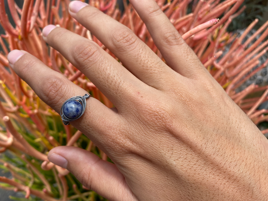 Jasper Wire Wrapped Ring